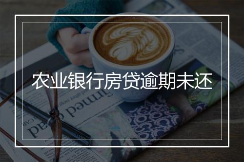农业银行房贷逾期未还