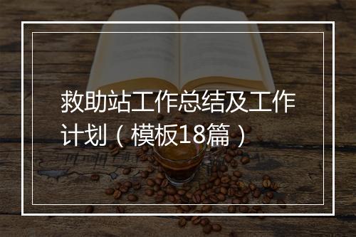 救助站工作总结及工作计划（模板18篇）