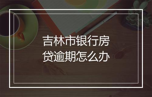 吉林市银行房贷逾期怎么办
