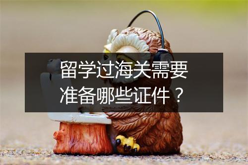 留学过海关需要准备哪些证件？