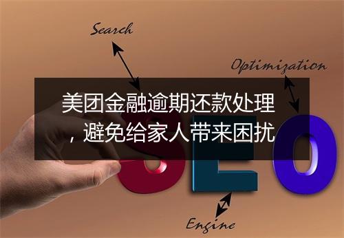 美团金融逾期还款处理 ，避免给家人带来困扰
