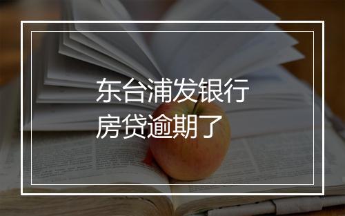 东台浦发银行房贷逾期了