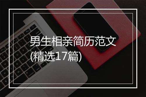 男生相亲简历范文(精选17篇)