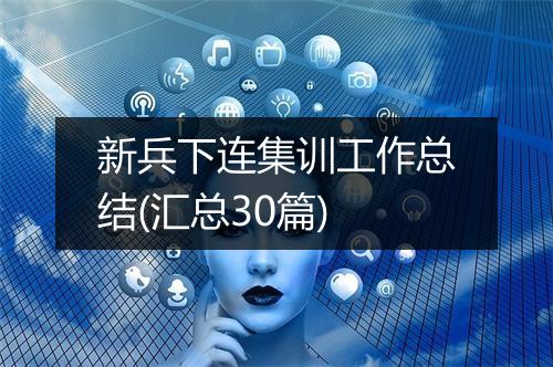 新兵下连集训工作总结(汇总30篇)