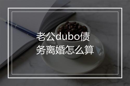 老公dubo债务离婚怎么算