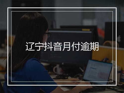 辽宁抖音月付逾期