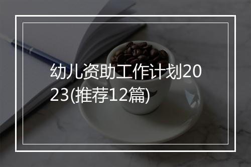 幼儿资助工作计划2023(推荐12篇)