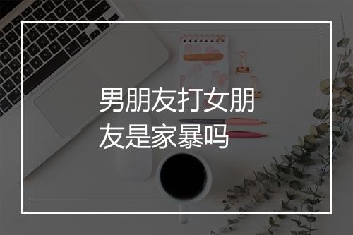 男朋友打女朋友是家暴吗