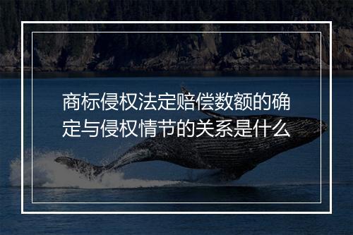 商标侵权法定赔偿数额的确定与侵权情节的关系是什么