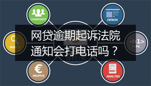 网贷逾期起诉法院通知会打电话吗？