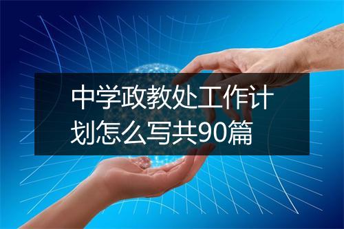 中学政教处工作计划怎么写共90篇