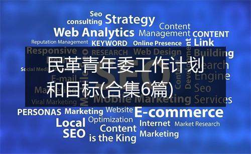 民革青年委工作计划和目标(合集6篇)