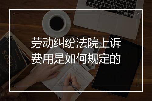 劳动纠纷法院上诉费用是如何规定的
