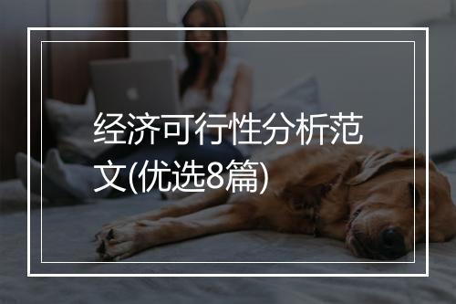 经济可行性分析范文(优选8篇)