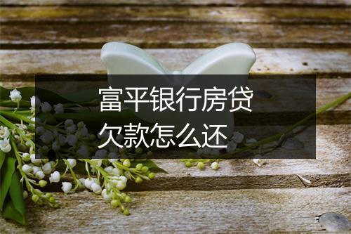 富平银行房贷欠款怎么还