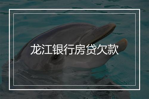 龙江银行房贷欠款