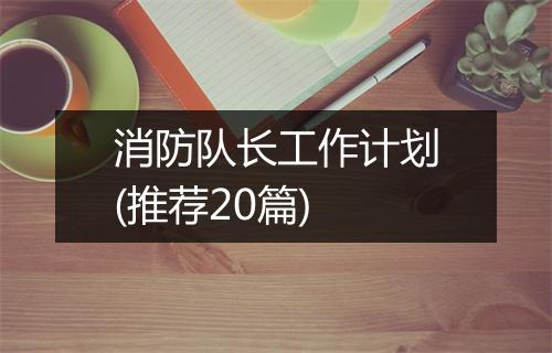 消防队长工作计划(推荐20篇)