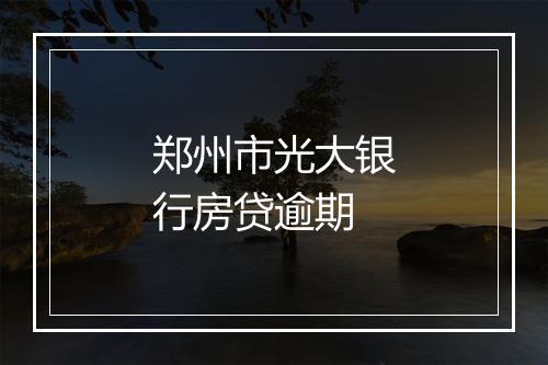郑州市光大银行房贷逾期