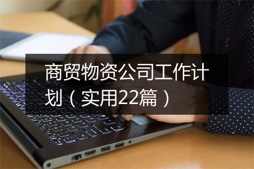 商贸物资公司工作计划（实用22篇）