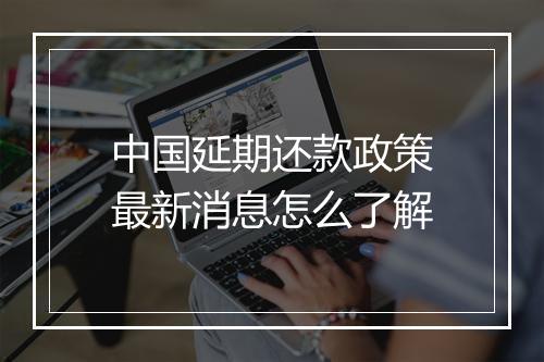 中国延期还款政策最新消息怎么了解