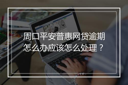 周口平安普惠网贷逾期怎么办应该怎么处理？