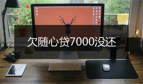 欠随心贷7000没还