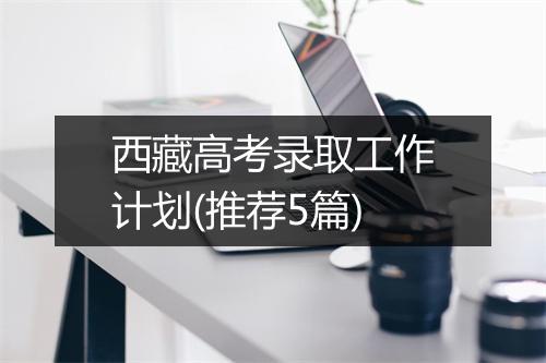 西藏高考录取工作计划(推荐5篇)