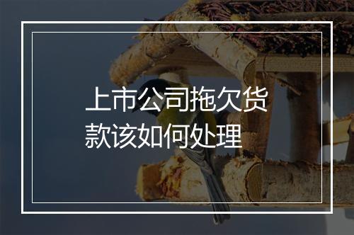 上市公司拖欠货款该如何处理