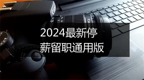 2024最新停薪留职通用版