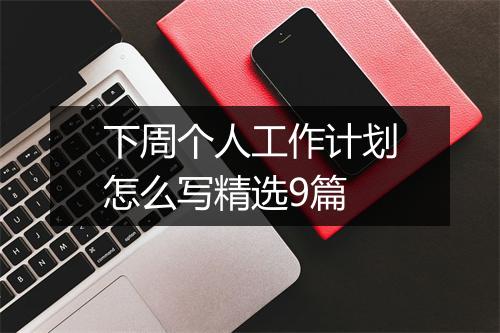 下周个人工作计划怎么写精选9篇