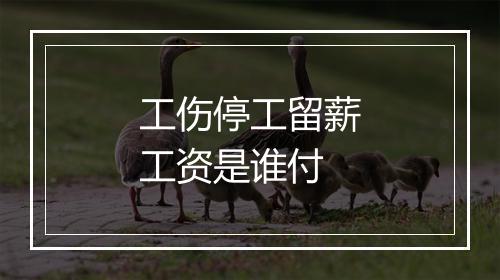 工伤停工留薪工资是谁付