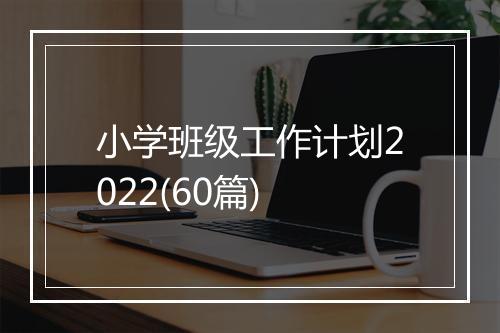 小学班级工作计划2022(60篇)