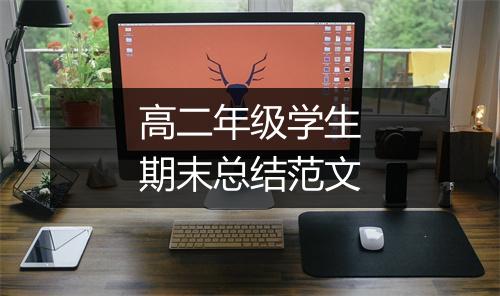 高二年级学生期末总结范文