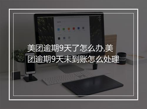 美团逾期9天了怎么办,美团逾期9天未到账怎么处理