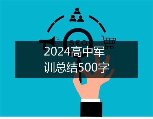 2024高中军训总结500字