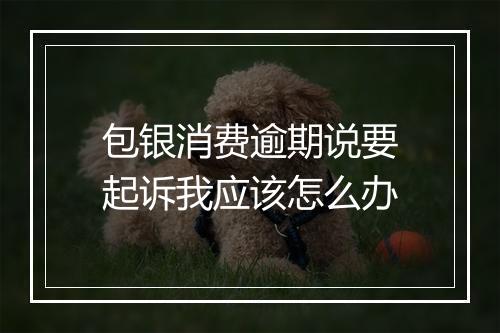 包银消费逾期说要起诉我应该怎么办