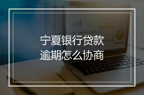 宁夏银行贷款逾期怎么协商