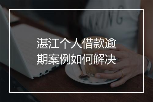 湛江个人借款逾期案例如何解决