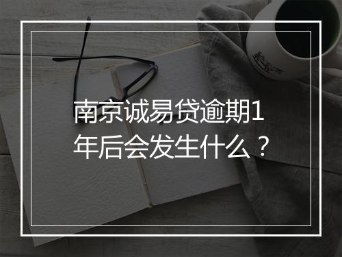 南京诚易贷逾期1年后会发生什么？