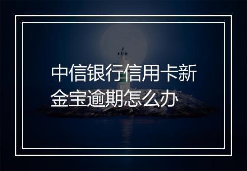 中信银行信用卡新金宝逾期怎么办