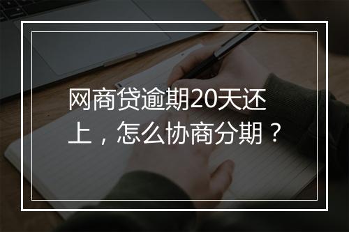网商贷逾期20天还上，怎么协商分期？