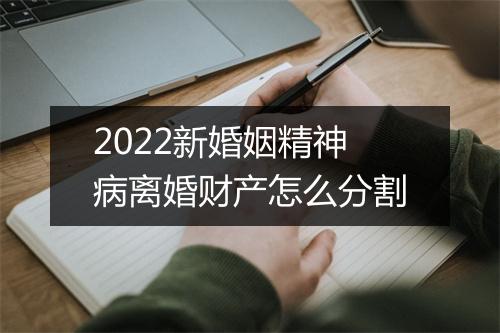 2022新婚姻精神病离婚财产怎么分割