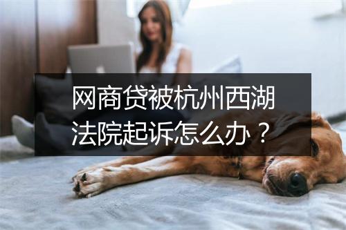 网商贷被杭州西湖法院起诉怎么办？