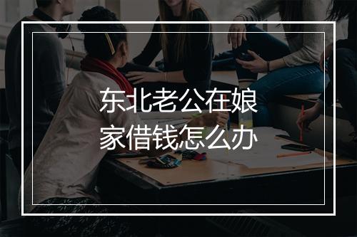 东北老公在娘家借钱怎么办