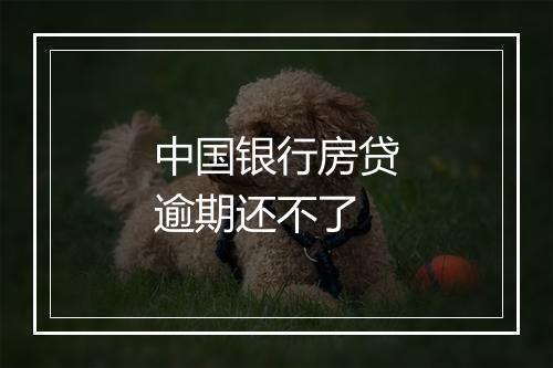中国银行房贷逾期还不了