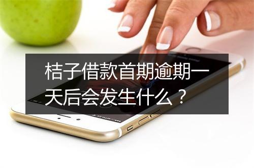 桔子借款首期逾期一天后会发生什么？