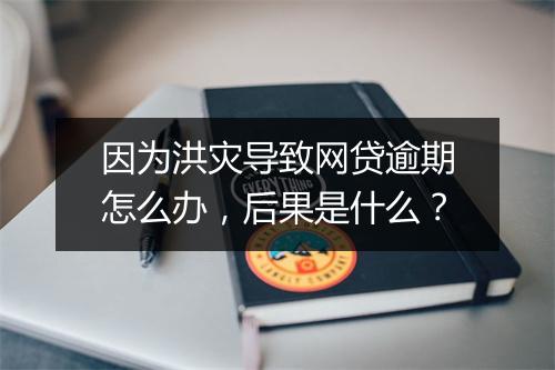 因为洪灾导致网贷逾期怎么办，后果是什么？