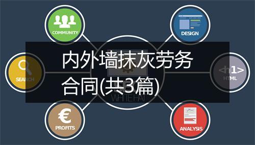 内外墙抹灰劳务合同(共3篇)