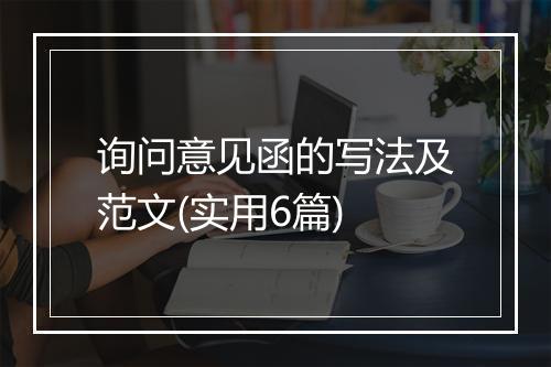 询问意见函的写法及范文(实用6篇)
