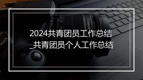2024共青团员工作总结_共青团员个人工作总结